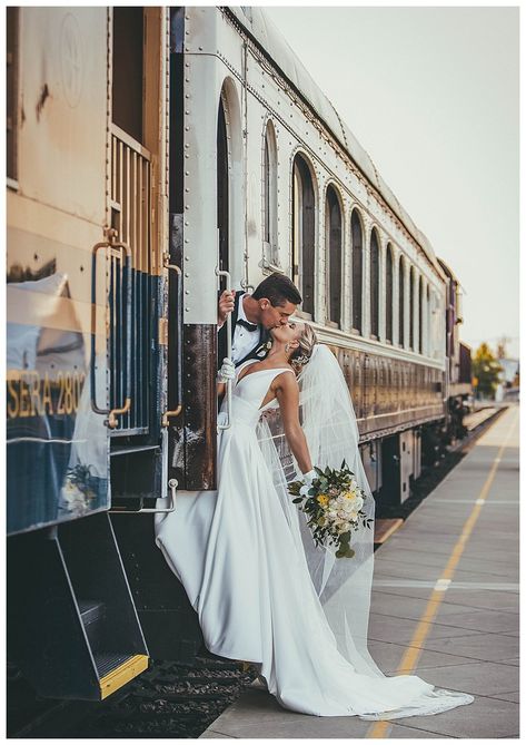 Train Station Wedding, Napa Wedding Venues, Wedding Photos Inspiration, Napa Valley Wine Train, Wine Train, Inside Weddings, Napa Wine, Napa Valley Wedding, Train Wedding