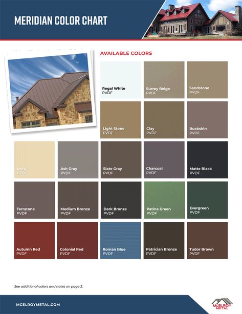 Residential Metal Roofing, Metal Roof Colors, Roof Coating, Siding Colors, Residential Roofing, Roof Colors, Bronze Patina, Roofing Systems, Slate Gray