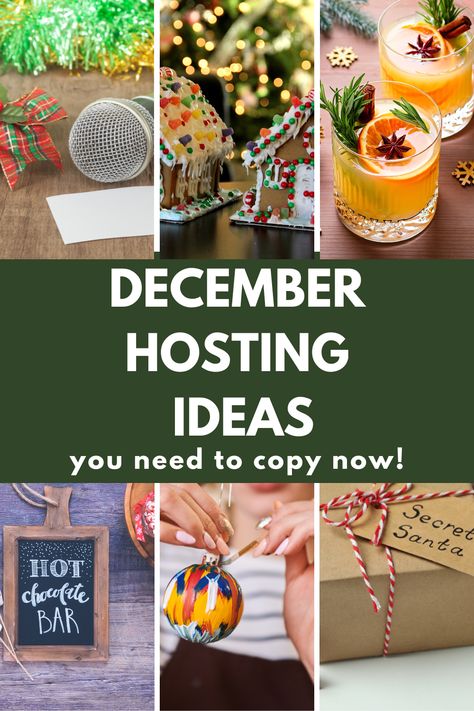 “Looking for inspiration to host the ultimate December gathering? Here are 15 festive hosting ideas to bring warmth and joy to your holiday parties. Find ideas for cozy decor, themed menus, and party games that’ll have your guests talking all season long! December Hosting Ideas, Christmas Gathering Ideas Friends, Holiday Hosting Ideas, Christmas Hosting Ideas, Winter Brunch, Secret Santa Gift Exchange, Holiday Hosting, Hosting Ideas, Christmas Party Themes