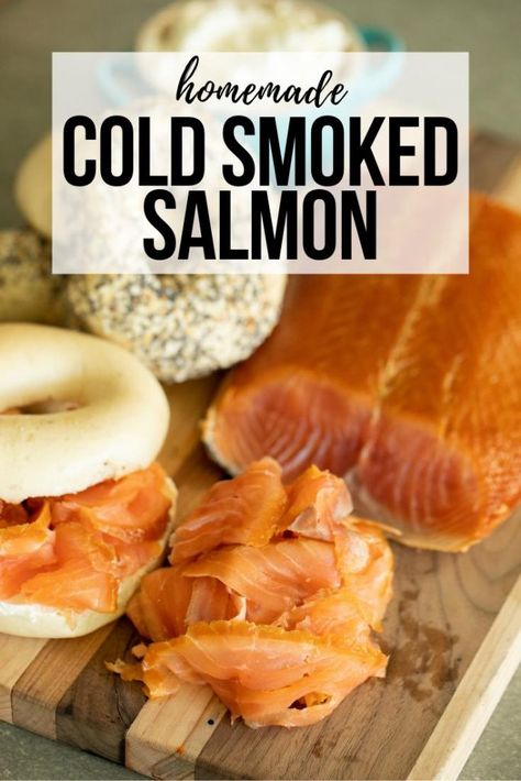 Homemade Lox Smoked Salmon, Bagels And Cream Cheese, Salmon Calories, Seaweed Recipes, Cold Smoked Salmon, Best Smoked Salmon, Hey Grill Hey, Man Recipes, Cured Salmon