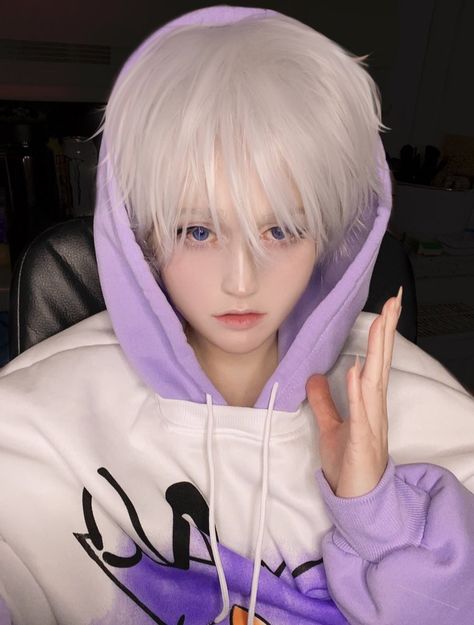 Killua Zoldyck from Hunter x Hunter Cosplay Killua, Killua Cosplay, Ayang Ku, Killua Zoldyck, Hunter X Hunter, Genshin Impact, In This Moment, Anime, Hair