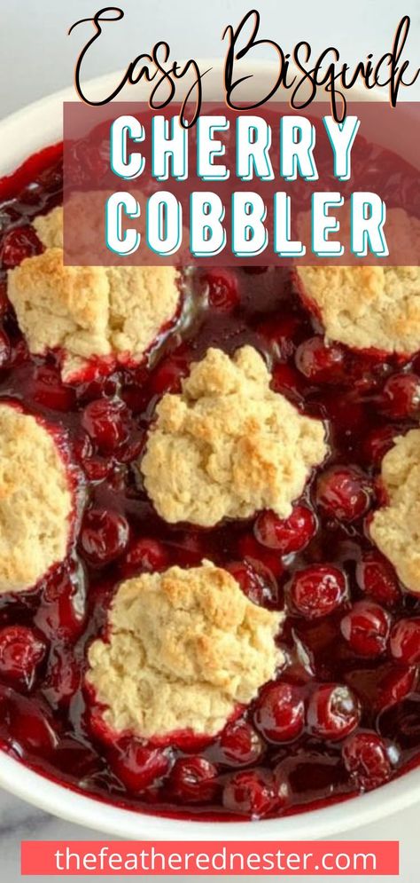 Bisquick Cherry Cobbler, Cobbler With Bisquick, Easy Cherry Cobbler, Cherry Pie Filling Recipes, Cherry Cobbler Recipe, Homemade Cherry Pies, Canning Cherry Pie Filling, Clean Keto, Pie Filling Recipes