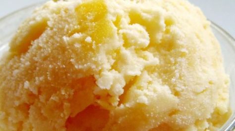 Condensed milk, pineapple and orange soda -- pop it in the ice cream maker and out comes heaven. Orange Pineapple Ice Cream, Pineapple Ice Cream, Icee Recipe, Frozen Yogurt Recipes, Mango Ice Cream, Fruit Ice Cream, Fruit Ice, Cashew Cream, Frozen Pineapple