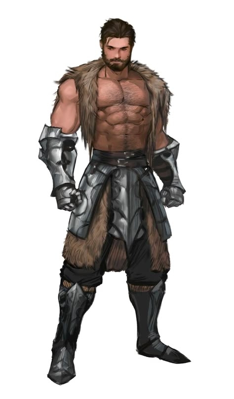 Male Human Brawler - Pathfinder PFRPG DND D&D 3.5 5E 5th ed d20 fantasy Character Design Cartoon, Human Male, Dungeons And Dragons Characters, Art Men, Fantasy Male, Dnd Art, Arte Inspo, Rpg Characters, Fantasy Armor