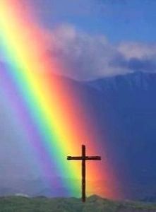 The Rainbow and the Cross | A Means to an End Rainbow Pictures, God's Promise, A Hill, Gods Promises, Alam Yang Indah, Beautiful Rainbow, A Cross, Spiritual Inspiration, Jesus Loves