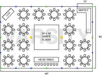 40x60floor.gif (350×256) Reception Seating Ideas, Wedding Table Layouts Floor Plans, Wedding Tent Layout, Wedding Table Layout, Wedding Reception Tables Layout, Wedding Floor Plan, Wedding Table Layouts, Wedding Reception Layout, Tent Wedding Reception