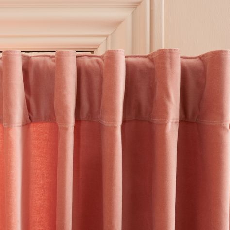 Coral Curtains, Tab Top Curtains, Striped Curtains, Elegant Drapes, Window Panels, Sheer Curtains, Cotton Velvet, Online Home Decor Stores, Window Curtain