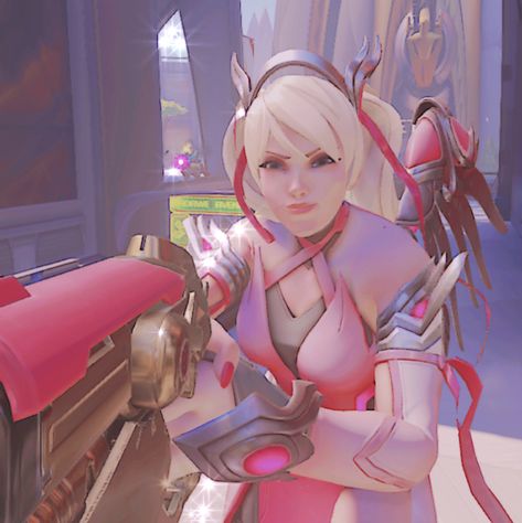 Mercy Pfp, Mercy Icon, Pink Mercy, Cute Aesthetic Pfp, D.va Overwatch, Combat Medic, Mercy Overwatch, Overwatch 2, Aesthetic Pfp