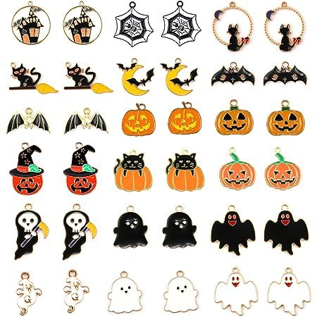 "Craft a bewitching and glamorous look this Halloween with our stunning Halloween Charms Gold Enamel Jewelry Pendants! 🎃🌟 These exquisite charms add a touch of elegance to your earring, bracelet, and necklace creations. Featuring intricate enamel detailing in spooky Halloween motifs, they're perfect for adding a touch of holiday magic to your jewelry. Create unique and enchanting pieces that capture the essence of Halloween. Get ready to dazzle and spook in style! 👻💎 #HalloweenCharms #Enamel Bat Diy, Gold Enamel Jewelry, Ghost Bat, Halloween Pendant, Halloween Bracelet, Diy Jewelry Necklace, Charms For Jewelry Making, Pumpkin Ghost, Halloween Charms