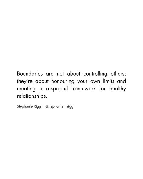 Healthy boundaries are not about keeping others out; they are about creating a healthy balance between your needs and the needs of others. They protect your emotional space, ensure that relationships remain respectful, and allow for deeper, more authentic connection. The goal is to advocate for yourself while maintaining connection, ensuring that relationships remain supportive, respectful, and balanced. Having Boundaries Quotes, Authentic Connection, Boundaries In Relationships, Advocate For Yourself, Strong Mind, Healthy Boundaries, Healthy Balance, The Goal, Healthy Relationships