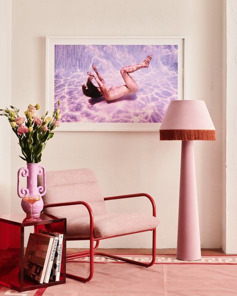 A lovely vignette of pinks, reds & lilacs by @fenton_and_fenton featuring my Volute vessel in Lilac 💜💕♥️ 📷 @evegwilson Fenton And Fenton, Bedside Stool Table, Geometric Structure, Outdoor Artwork, Color Mood, Surf Photography, Hosting Holidays, Office Inspo, Surfing Photography