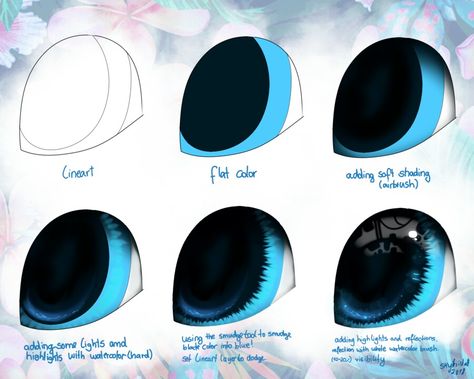 Digital Art Inspiration, Eye Drawing Tutorials, Digital Art Beginner, Eye Tutorial, Digital Painting Tutorials, Eyes Makeup, Anime Drawings Tutorials, Art Tutorials Drawing, Eye Art