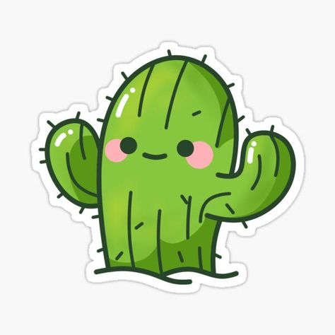 Hug me!!! Cactus Character, Plant Cartoon, Cactus Stickers, Cute Cactus, Kawaii Cartoon, Plant Drawing, Hug Me, Cute Doodles, Digital Image