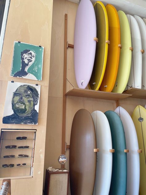 Surfboards Aesthetic, Surfboard Aesthetic, Aesthetic Surfing, Artists Aesthetic, Mollusk Surf, Shop Background, Venice Travel, Artist Aesthetic, Aesthetic Beach