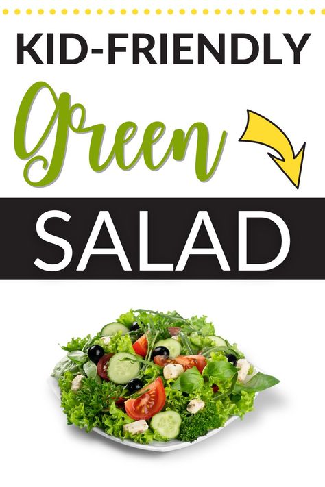 Green salads are a great way to get a variety of vegetables into your family's diet. Here are ideas for making it delicious! Kid Friendly Salads, Allowance System, Salads For Kids, Kid Friendly Salad, Babywise Schedule, Potty Training Help, Social Skills For Kids, Nursing Bottle, Green Salads