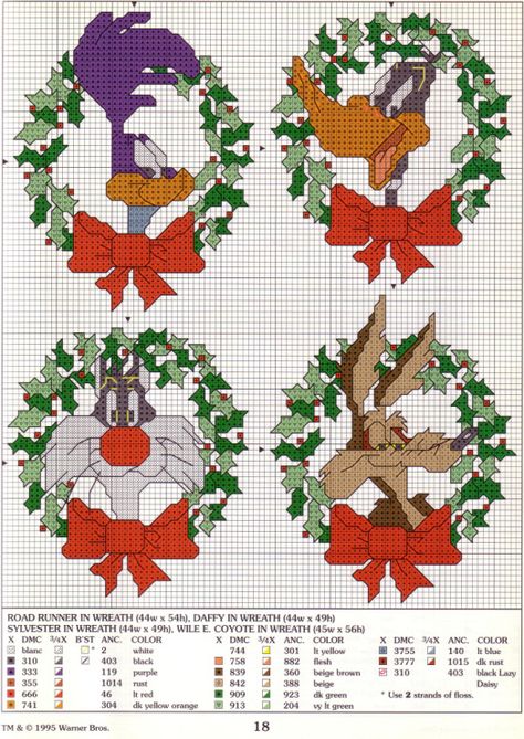 Cross stitch christmas cards