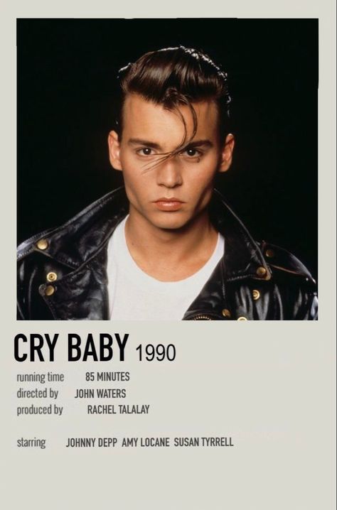 Cry Baby Movie, Amy Locane, Cry Baby 1990, Movie Recs, 1990 Movies, Movie Journal, Johnny Depp Movies, Movie Artwork, John Waters