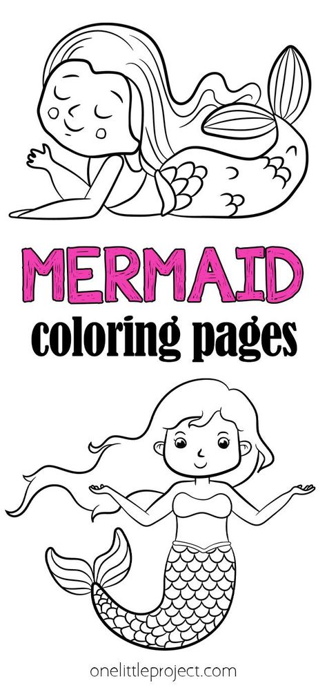 Free printable mermaid coloring pages that are great for toddlers, preschoolers, kids, and adults! These mermaid coloring sheets are a great kids activity and perfect for a mermaid themed birthday party! Free Printable Mermaid, Stairs Decoration, Paper Craft For Kids, Good Luck Symbols, Garden Stairs, Dragon Coloring Page, Mermaid Coloring Pages, Kids Crafting, Mermaid Theme Birthday