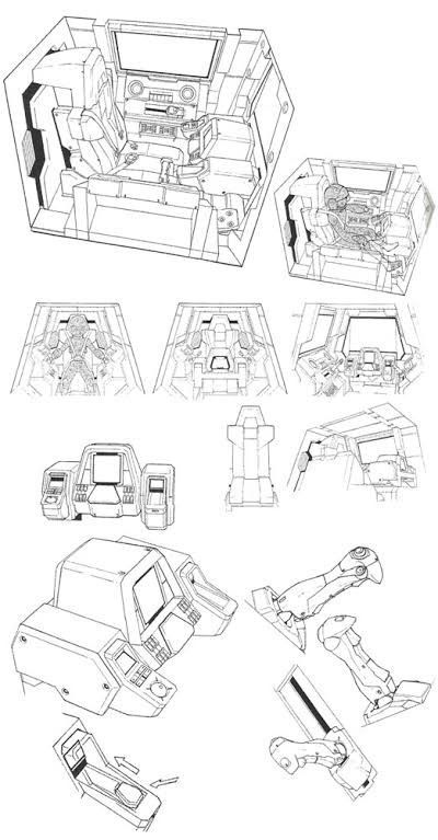 Gundam Cockpit, Spacecraft Design, Robot Design Sketch, Computer Gaming Room, Spaceship Interior, Hard Surface Modeling, Mecha Suit, Mech Suit, Controller Design