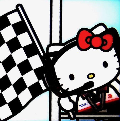 F1 Profile Pic, Team X, Hello Kitty Car, Hello Kitt, Hello Kitty Cartoon, Cartoon Painting, 1% Wallpaper, Ferrari F1, Hello Kitty Collection