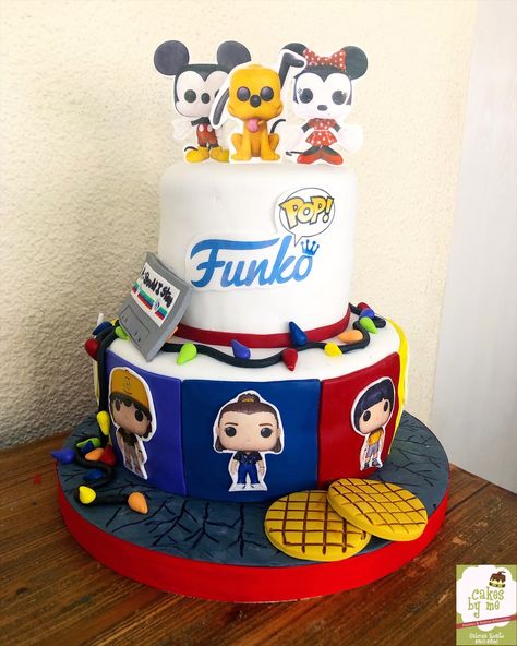 By Cakesbyme Funko Pop Birthday Cake, Funko Pop Cake, Pop Cake, Disney Birthday Cakes, Disney Pop, Cars Birthday, Cake Decor, Funko Pop, Birthday Party Decorations