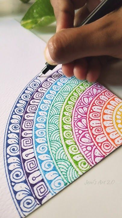 Mandala Drawings For Beginners, Easy Drawings Mandala Art, Colorful Mandala Drawing Easy, Mandala Art Design Colour, Mini Mandala Drawing, Doodles Aesthetic Easy, Mandala Art Easy For Beginners, Easy Mandala Drawing For Beginners, Mandala Art For Kids