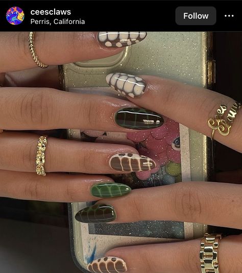 Kylie Nails, Nail Designs Tutorial, Cherry Nails, Vacation Nails, Thanksgiving Nails, Croc Print, Birthday Nails, Beauty Nail, Fire Nails