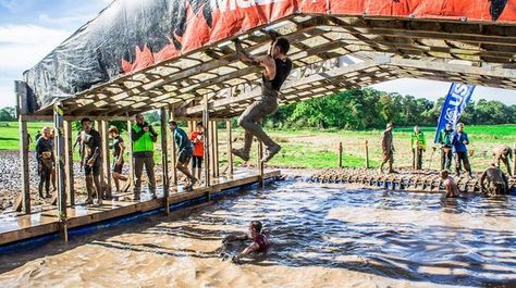 Find out how you can improve at the Tough Mudder monkey bars with some simple techniques. Spartan Race Training, Obstacle Race, Mud Run, Tough Mudder, Race Training, Mommy Workout, Getting Back In Shape, Spartan Race, Monkey Bars