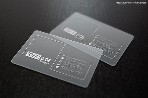 Clean Glossy Business Card Template with Transparent Style #BusinessCards #Templates #PSD #Photoshop #FREE Transparent Business Cards, Business Cards Template, Business Graphics, Business Card Minimalist, Free Business Card Templates, Letterpress Business Cards, Name Card Design, Visiting Card Design, Business Card Psd