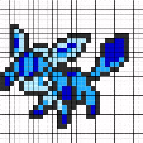 sandylandya@outlook.es  Glaceon Perler Bead Pattern | Bead Sprites | Characters Fuse Bead Patterns Glaceon Perler Beads, Pichu Pokemon, Pixel Pokemon, Pokemon Perler, Pokemon Cross Stitch, Pokemon Bead, Pixel Art Pokemon, Pokemon Pattern, Pokemon Perler Beads