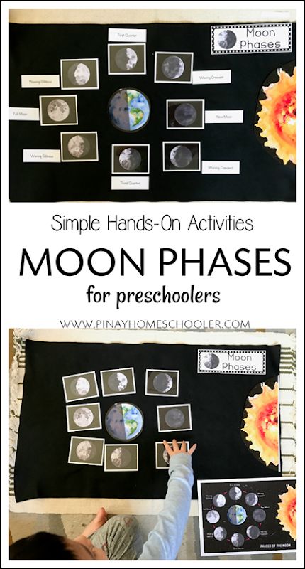 Montessori Space, Moon Phases Activities, Science Homeschool, Space Theme Preschool, Space Activities For Kids, Homeschool Montessori, Space Preschool, Montessori Science, The Phases Of The Moon