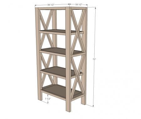 Farmhouse Bookshelf, Tall Bookshelf, Rustic Bookshelf, Tall Bookshelves, Bookshelf Plans, White Bookshelves, Bookshelf Design, Bookshelves Diy, Farmhouse Furniture