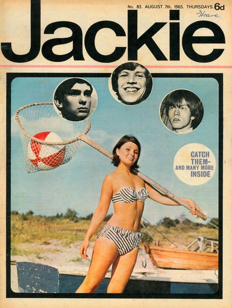 'Jackie' Magazine 1965 : British archive magazine:Saturday 7th August 1965. Jackie Magazine, 60s Magazine, 1960s Magazine, Archive Magazine, Swinging 60s, Esquire Magazine, 60s Retro, Magazine Fashion, Magazine Illustration