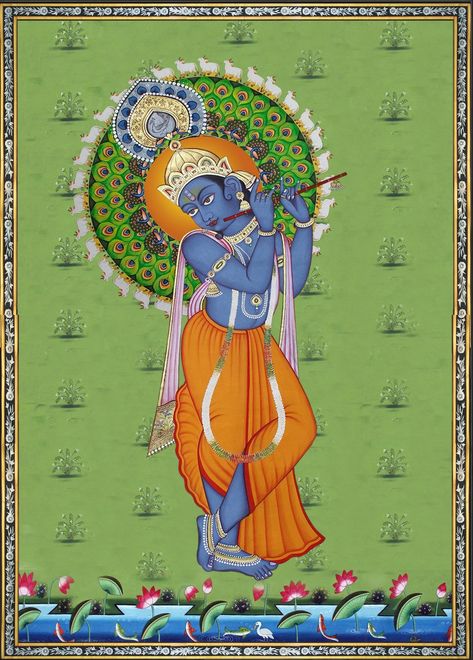 Painting Of Lord Krishna, Navratri Puja, Bhole Nath, Living Room Painting, Mughal Paintings, Summer Tees, Home Decor Wall Hanging, Pichwai Paintings, Room Painting