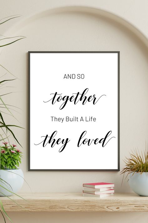 Relationship Wall Art, Love Quotes For Wall Decor Bedroom, Quotes For Married Couples, Couple Signs For Bedroom Simple, Newlywed Signs Wall Art, Couple Bedroom Quotes Wall Decor, Couple Room, Bedroom Frames, Couples Quotes Love