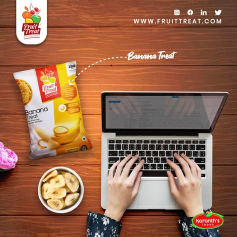 Snacks Creative Ads, Snack Ads, Snack Poster, Fried Jackfruit, Jackfruit Chips, Healthy Nutritious Snacks, Motion Design Trends, Fruit Strips, Office Food