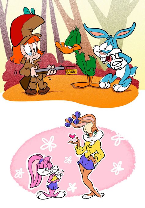 Looney Toons or Tiny Tunes by JuneDuck21.deviantart.com on @DeviantArt Pichu Pokemon, Cartoons 1990s, Bugs And Lola, Looney Tunes Wallpaper, Tiny Toons, Looney Tunes Show, Lola Bunny, Looney Tunes Characters, Looney Tunes Cartoons