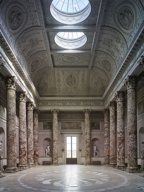 Kedleston Hall Kedleston Hall Interior, Kedleston Hall, Marble Hall, Robert Adam, English Houses, Andrea Palladio, Neoclassical Interior, Palace Interior, Castles Interior