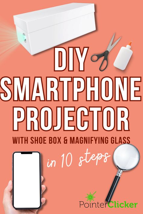 how to make homemade smartphone projector DIY How To Make Your Own Projector, How To Make A Diy Projector, How To Make A Projector With Your Phone, Screen Projector Ideas, Diy Projector For Tracing, Diy Projector For Iphone, Diy Projector Screen Indoor, How To Make A Projector, Home Made Projector