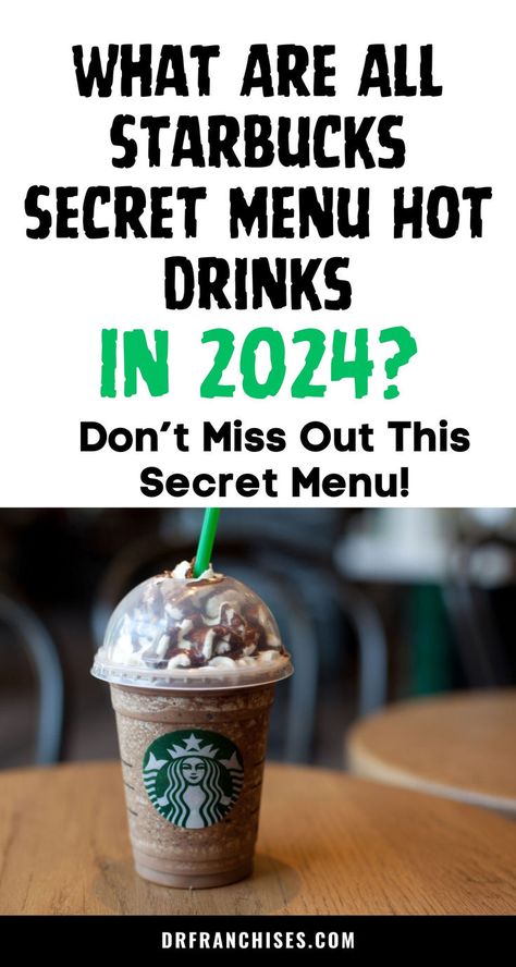 Hidden Starbucks Menu Drinks, Starbucks Secret Menu Hot Drinks, Starbucks Hidden Menu, Secret Menu Starbucks, Mcdonalds Secret Menu, Secret Menu Items, Starbucks Secret Menu Drinks, Starbucks Secret, Starbucks Coffee Drinks