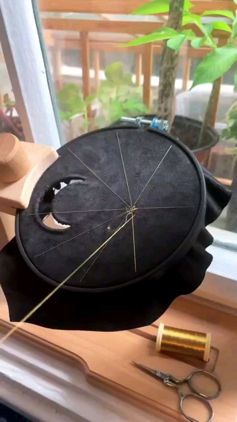 Witchy Embroidery Ideas, Embroidery Witchy, Witchy Embroidery, Window Garden, Hand Embroidery Videos, Embroidery Videos, Garden Windows, Garden Studio, The Spider