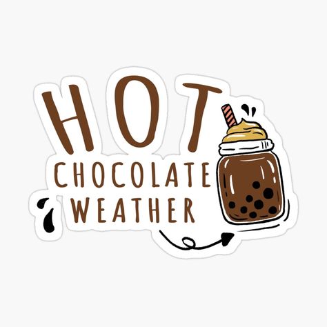 Winter Stickers Aesthetic, Cute Winter Stickers, Hot Chocolate Drawing, Cozy Stickers, Hot Chocolate Weather, Weather Stickers, Winter Stickers, Chocolate Quotes, Sewing Sleeves