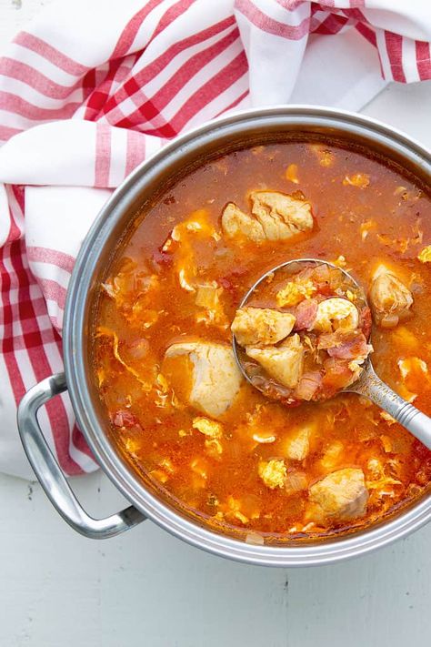 Cod Fish Stew Recipe, Fisherman’s Stew Recipe, Fish Stew Recipes Southern, Fish Soups And Stews, North Carolina Fish Stew, Fish Stew Recipes Seafood, Pollack Fish Recipes, Salmon Stew Recipe, Cod Stew