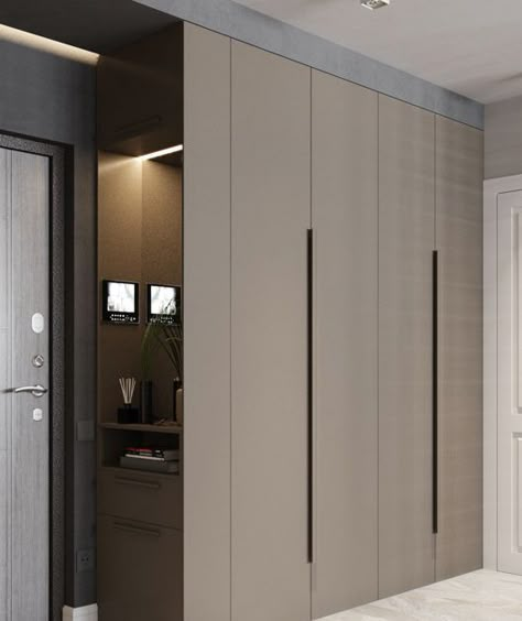 Apartemen Studio, Bedroom Wardrobe Design, Bedroom Cupboards, Modern Cupboard, Modern Cupboard Design, Wardrobe Door Designs, Bedroom Cupboard Designs, Wardrobe Interior Design, Wardrobe Designs