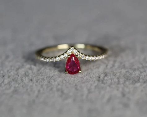 Ruby Wedding Ring, Ruby Wedding Rings, Word Ring, Wedding Band For Women, Nyc Jewelry, Moissanite Band, Unique Anniversary Gifts, Fine Gold Jewelry, Gold Color Ring