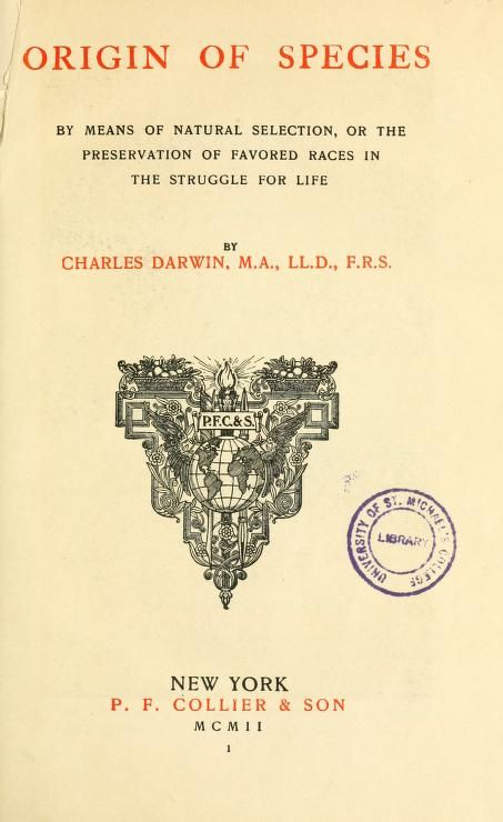 Origin of species by means of natural selection, or, The preservation of favored races in the struggle for life : Darwin, Charles, 1809-1882 : Free Download, Borrow, and Streaming : Internet Archive On The Origin Of Species, The Origin Of Species, Origin Of Species, Hollow Night, Annual Meeting, Natural Selection, Charles Darwin, Text Art, Book 1