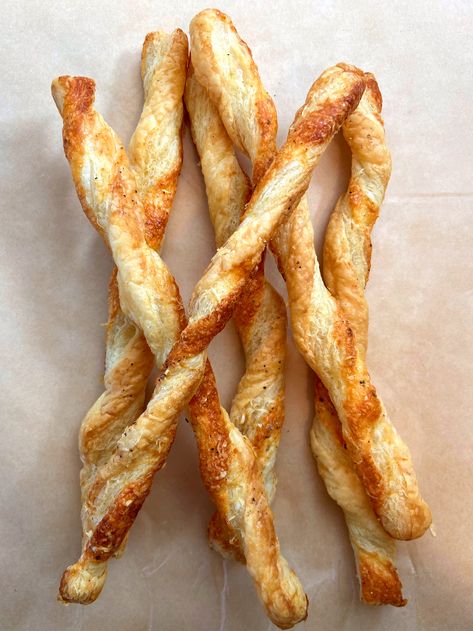 Maria's Hanging Rope Cheese Straw, Awesome Appetizers, Make Ahead Appetizers, Bread Sticks, Cheese Straws, Appetizer Ideas, Cheese Sticks, Puff Pastry Sheets, Harvest Table