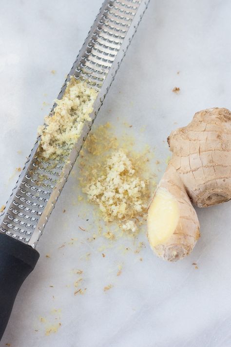 The Easiest Way to Grate Ginger — Tips from The Kitchn Savory Foods, Cooking 101, House And Home, Looks Yummy, Love Always, Cooking Techniques, Fresh Ginger, Baking Tips, Om Nom