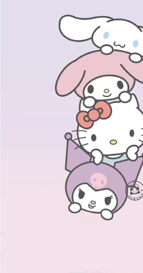 Hello Kitty And Her Friends, All Out Anime, Hello Kitty Wallpaper Hd, Pink Wallpaper Hello Kitty, Images Hello Kitty, Walpaper Hello Kitty, My Melody Wallpaper, Melody Hello Kitty, Hello Kitty Characters