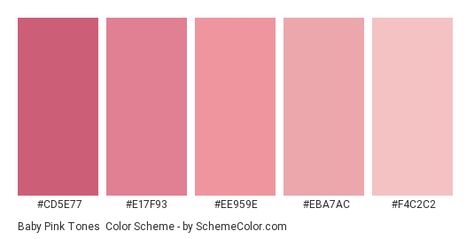 Baby Pink color scheme Palette For Ibis Paint, Color Palette For Ibis Paint, Pink Skin Tone, Herb Candles, Website Design Inspiration Layout, Hexadecimal Color, Baby Pink Color, Pink Names, Aesthetic Color